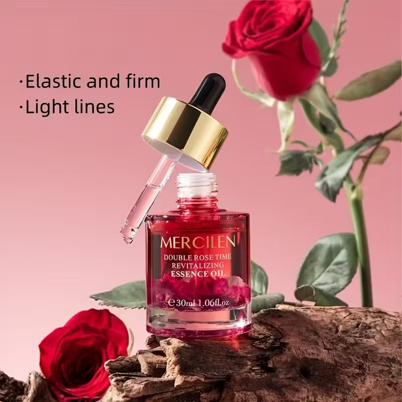 MERCILEN Rose Essential Oil with Hypoallergenic Plant-Based Squalane